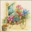 Chariot à fleurs