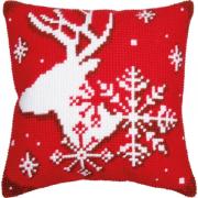 Coussin - Cerf de Noël
