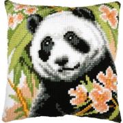 Coussin - Panda avec des fleurs
