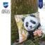 Coussin - Panda avec des fleurs