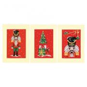 Cartes à broder : Casse-noix - Set de 3
