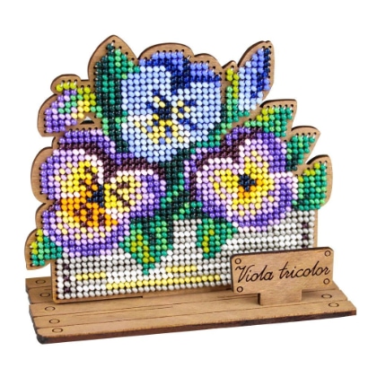 Pansies in a box