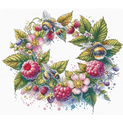 Raspberries and bumblebees