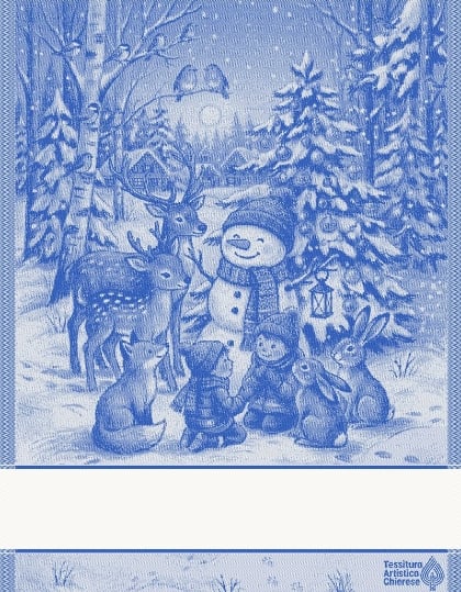 Serviette - Armonia - Bleu Lurex