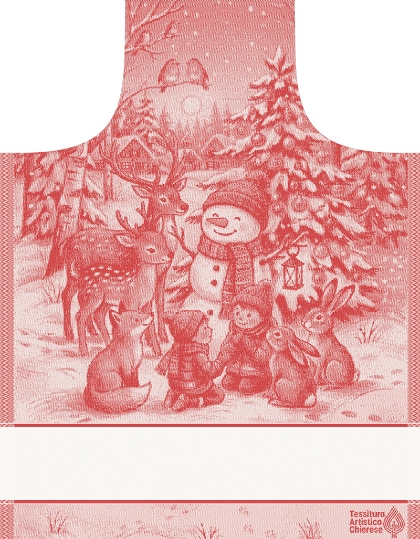 Tablier Armonia Lurex - Rouge