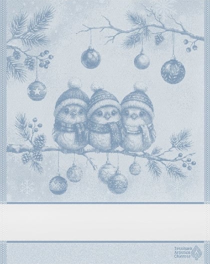 Serviette - Cinguettio - Glace Lurex