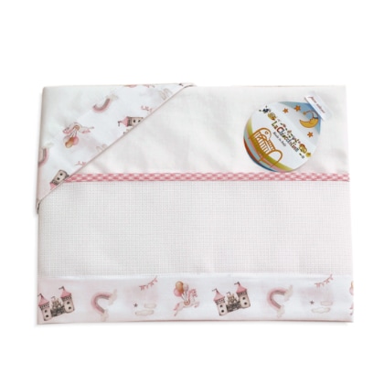 Ensemble pour le berceau - Favole - Rose (3 pièces