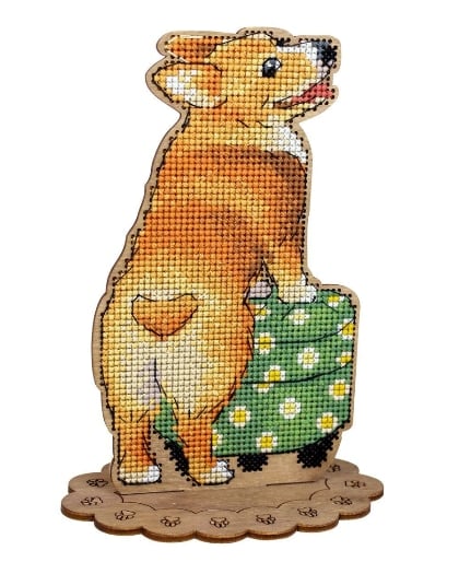 Corgi et l\'ottomane