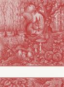 Serviette - Tesori del Bosco - Rouge