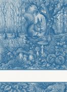 Serviette - Tesori del Bosco - Bleu Clair