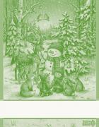 Serviette - Armonia - Vert Lurex