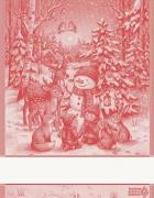 Serviette - Armonia - Rouge Lurex