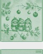 Serviette - Cinguettio - Vert Lurex