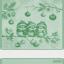 Serviette - Cinguettio - Vert Lurex