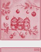 Serviette - Cinguettio - Rouge Lurex