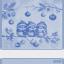 Serviette - Cinguettio - Bleu Lurex
