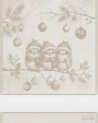 Serviette - Cinguettio - Ecru Lurex
