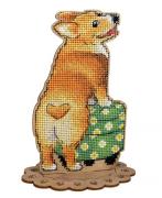 Corgi et l'ottomane
