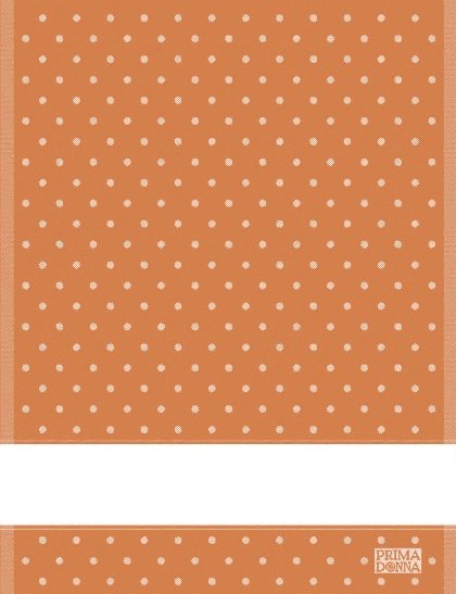 Serviette - Pois - Orange