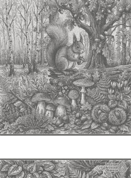 Serviette - Tesori del Bosco - Anthracite