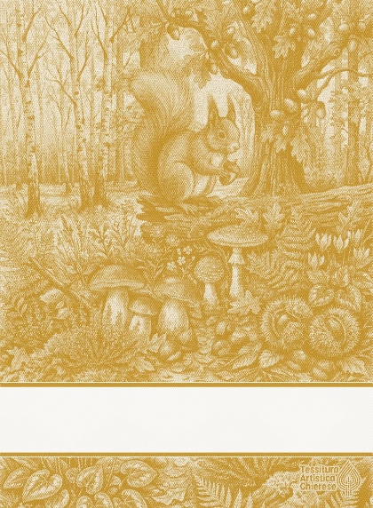 Serviette - Tesori del Bosco - Jaune
