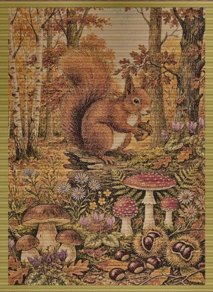 Serviette - Tesori del Bosco - Arc-en-Ciel - NO Aida