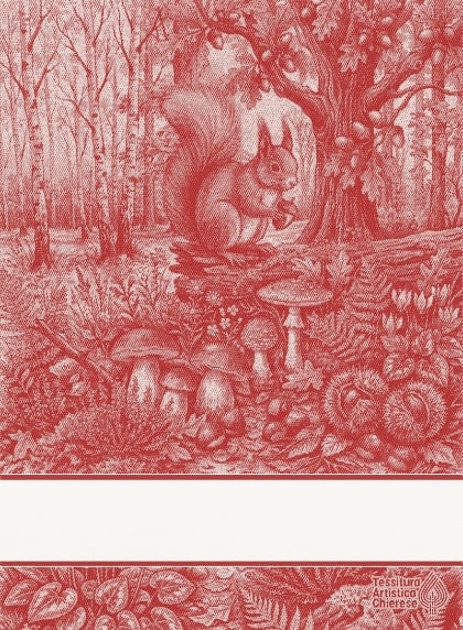 Serviette - Tesori del Bosco - Rouge