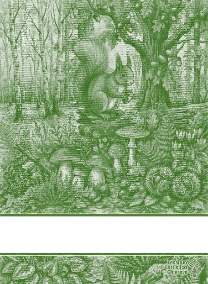 Serviette - Tesori del Bosco - Vert