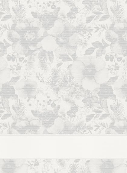 Serviette - Winterflora - Lurex argenté
