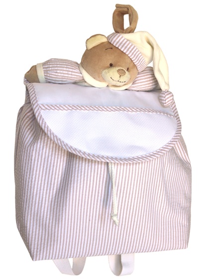 Sac à dos pour l\'école - Ours - Crème