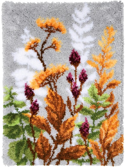 Tapis - Feuilles et fleurs d\'automne