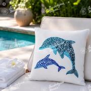 Coussin - Dolphin with calf