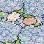 Caché dans les hortensias