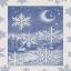 Serviette - Silenzio - Bleu - NO Aida