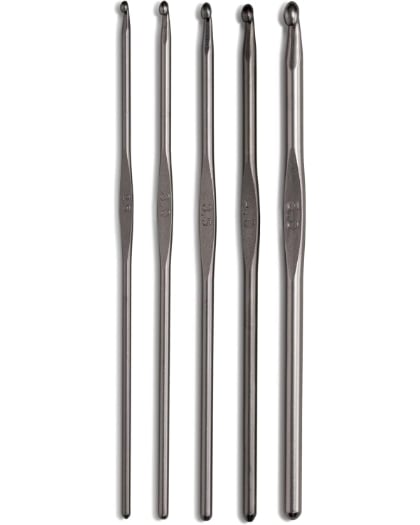 Set crochets en aluminium assortis 2,5-5 mm - Gris acier