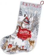 Veuillez vous arrêter ici - Chaussette de Noël