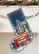 Chaussette - Bus de Noël de Londres