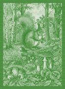Serviette - Tesori del Bosco - Vert - NO Aida