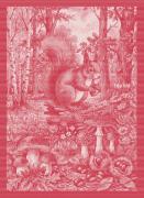 Serviette - Tesori del Bosco - Rouge - NO Aida
