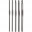 Set crochets en aluminium assortis 2,5-5 mm - Gris acier