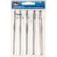Set crochets en aluminium assortis 2,5-5 mm - Gris acier