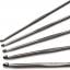 Set crochets en aluminium assortis 2,5-5 mm - Gris acier