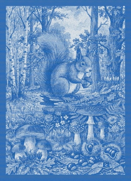 Serviette - Tesori del Bosco - Bleu - NO Aida