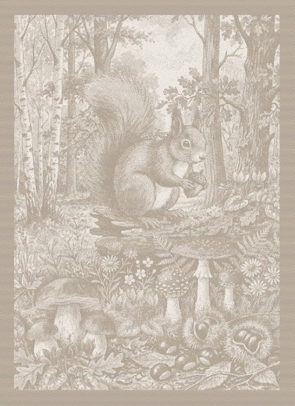 Serviette - Tesori del Bosco - Ecru - NO Aida
