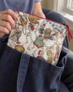 Sacoche Pochette Dia de Muertos Skeleton - Blanc