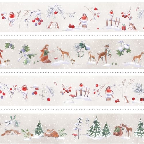 Streifen Winterzeit - 50x160cm.