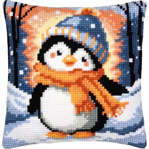 Coussin - Petit pingouin frileux