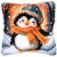 Coussin - Pingouin frileux