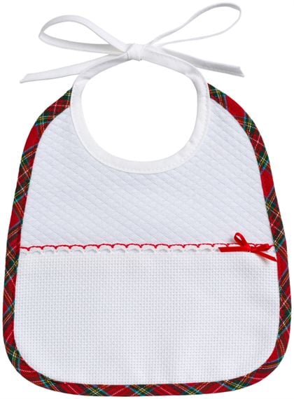 Bavoir - Noël - Tartan