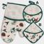 Set maniques et gant cuisine - Pommes de pin et houx